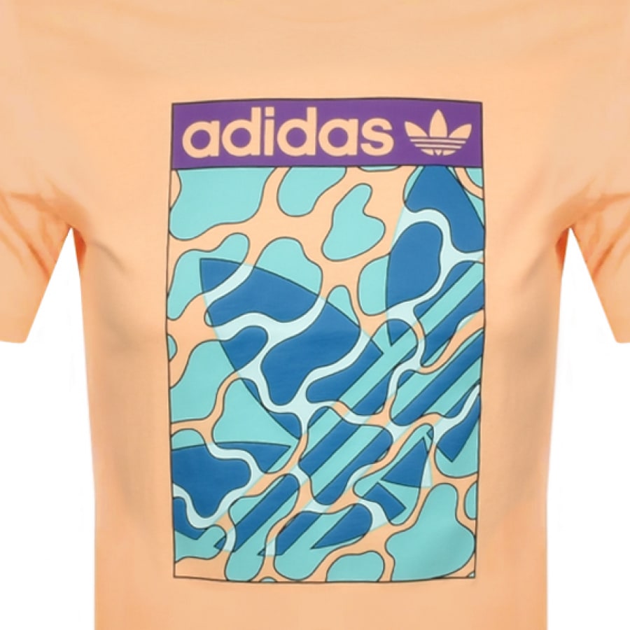 Alternative Image for Productadidas Originals Summer Tongue T Shirt Orange3